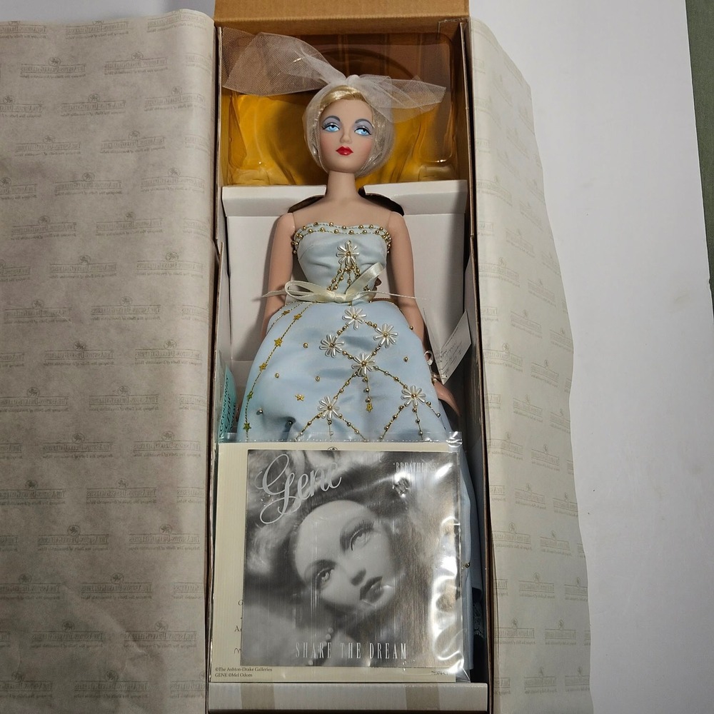 Ashton Drake Gene Marshall Breathless Doll Mel Odom Blue Gown NIB 76004-C1